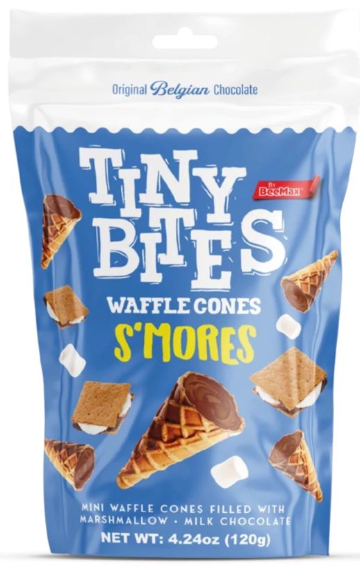 Tiny Bites Mini Waffle Cones S'mores 4.24oz 12ct